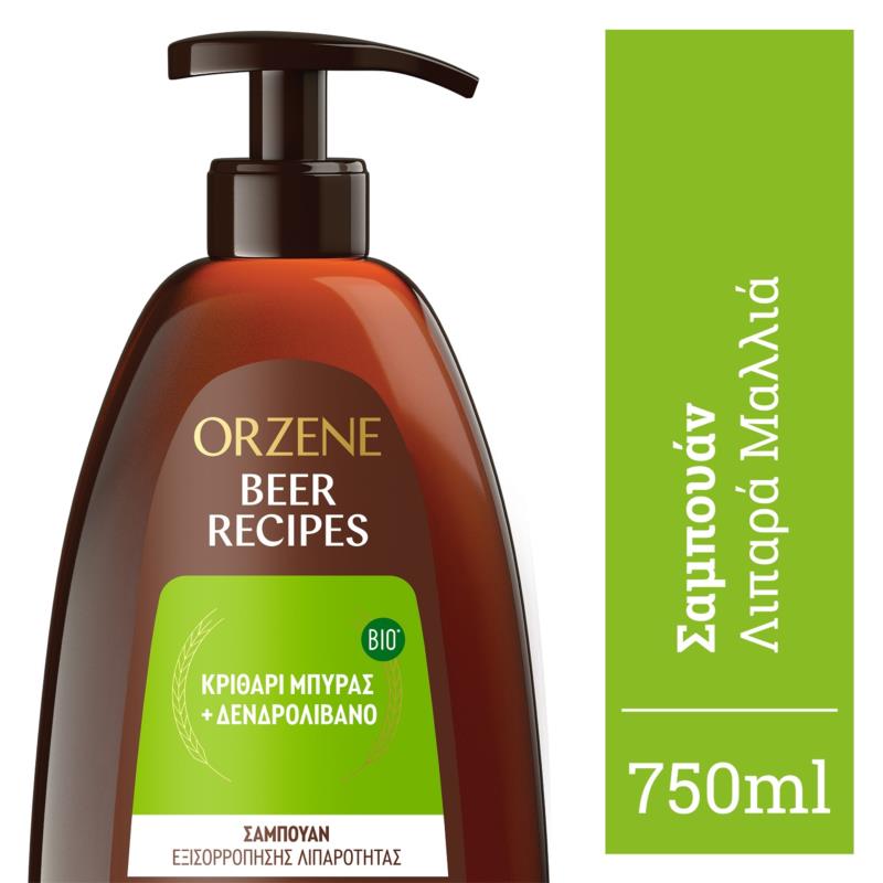 Σαμπουάν για Λιπαρά Μαλλιά Orzene (750ml)