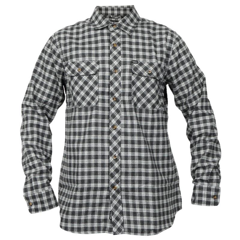 Basehit Mens Flannel Shirt ΒΜ60.82 Λευκό