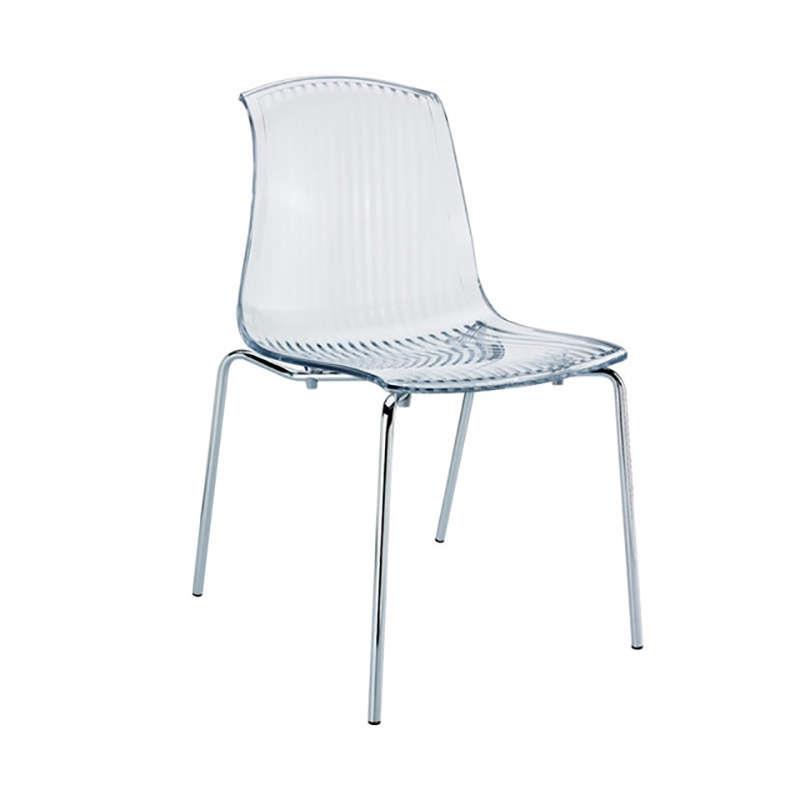 Καρέκλα Στοιβαζόμενη ALLEGRA Διάφανο Ακρυλικό 50x54x44/84cm