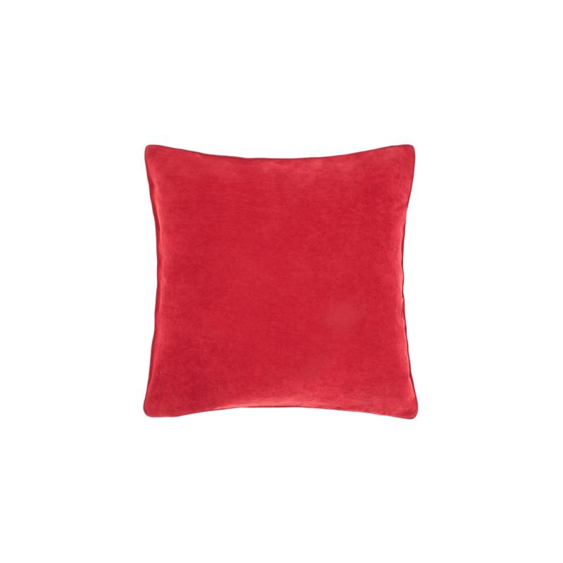 Coincasa διακοσμητικό μαξιλάρι με βελούδινη υφή 45 x 45 cm - 006661531 Κόκκινο