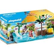 PLAYMOBIL 70611 FAMILY FUN CHILDREN'S POOL WITH SLIDE