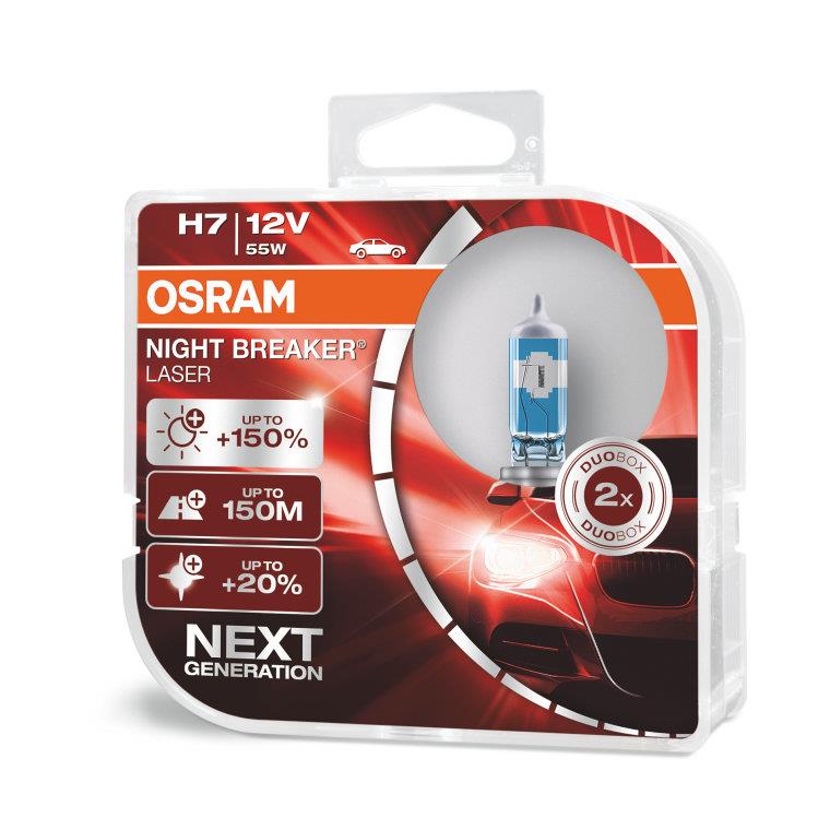 Osram H7 Night Breaker Laser +150% 12V 55W