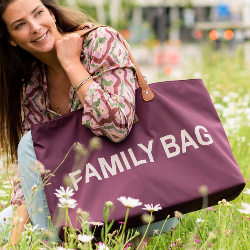 Τσάντα Αλλαξιέρα ChildHome Family Bag Aubergine BR75999