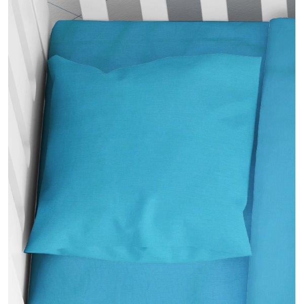 Μαξιλαροθήκη Μονόχρωμη Βαμβακερή Bebe 35x45εκ. Solid 493 Turquoise DimCol (Ύφασμα: Βαμβάκι 100%, Χρώμα: Τυρκουάζ) - DimCol - 1910817706249329