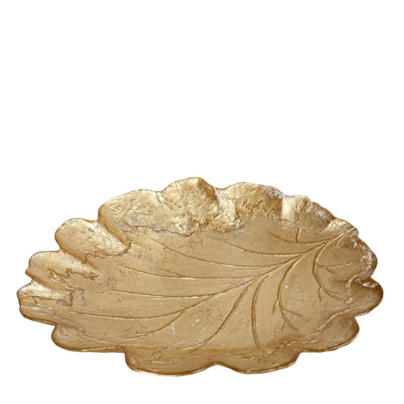 Διακοσμητική Πιατέλα Γυάλινη Χρυσή Ontario ESPIEL 39x5εκ. DAC1622 (Υλικό: Γυαλί, Χρώμα: Χρυσό ) - ESPIEL - DAC1622