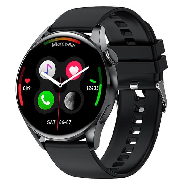 Smartwatch Bakeey Wear3 - Black Silicone