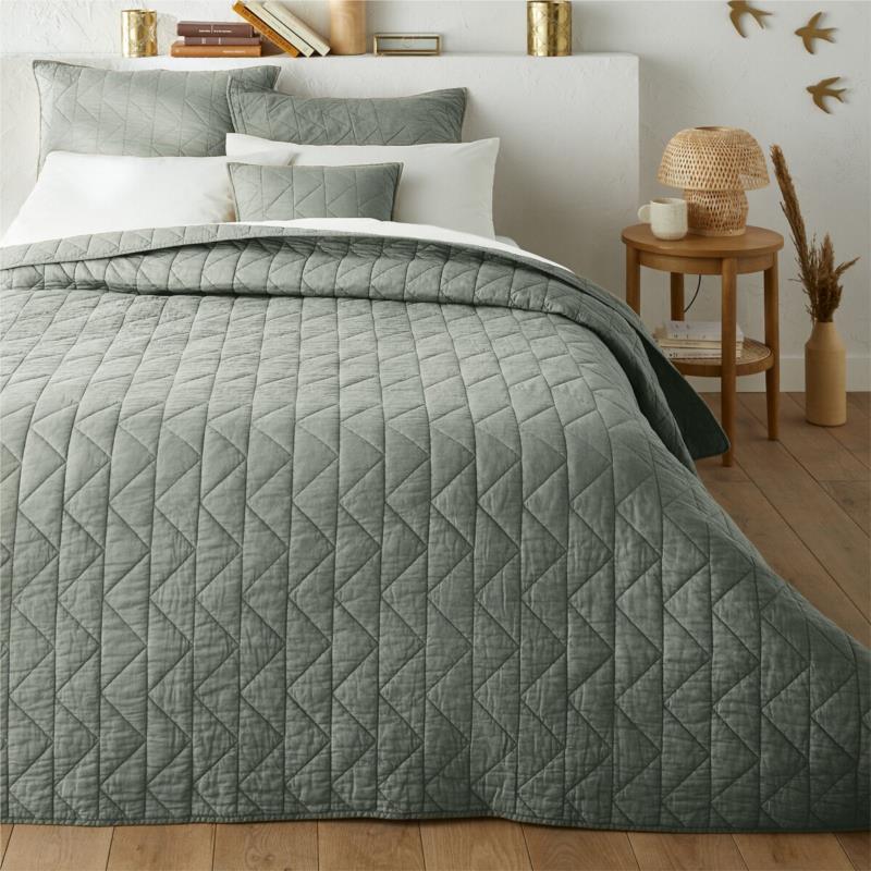 Καπιτονέ κουβερλί ZIG ZAG από 100% βαμβάκι 140x200 cm