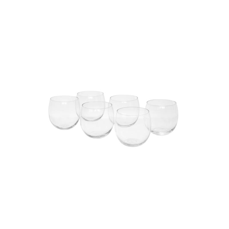 Coincasa σετ από 6 γυάλινα Bubbly ποτήρια νερού 8,5 x 8 cm - 006726746 Διάφανο