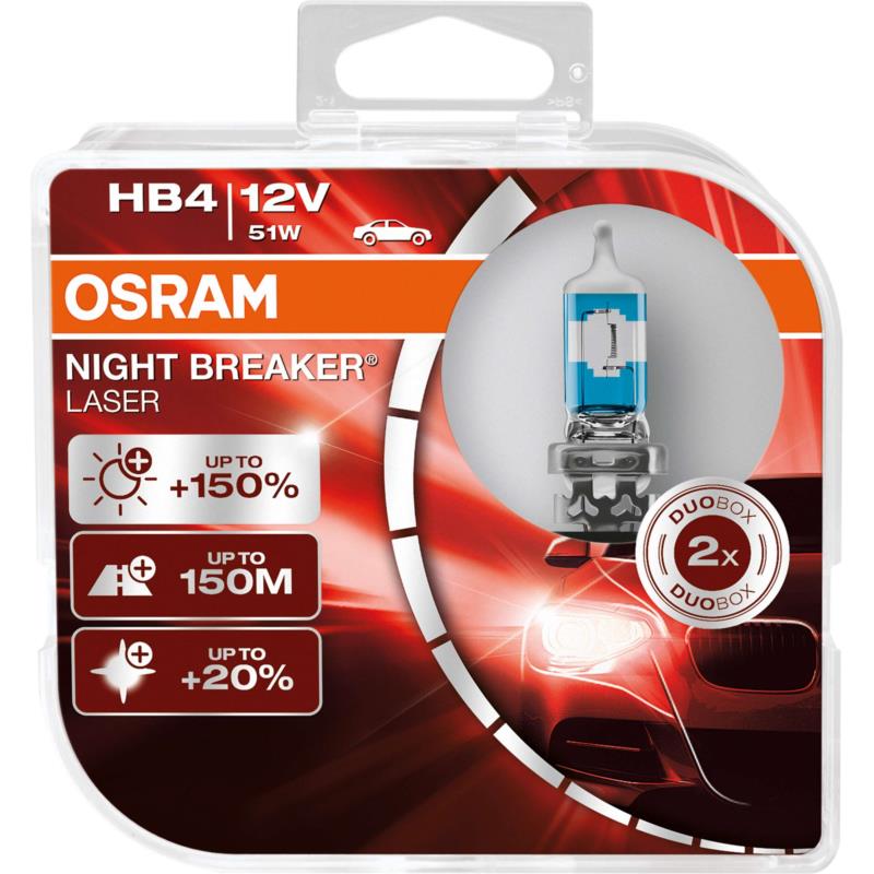 Osram HB4 (9006) Night Breaker Laser +150% 12V 51W