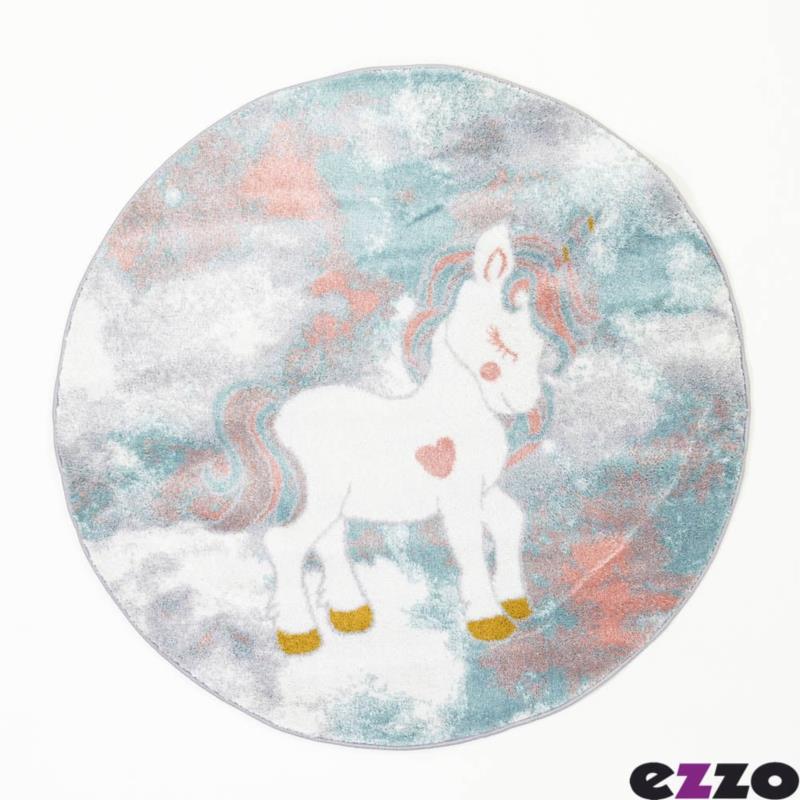 Παιδικό Χαλί Φ160 Ezzo All Season Kiddie Unicorn B805Ax6 (Φ160)