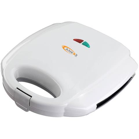 Τοστιέρα 2 Θέσεων Λευκό 750W ANKOR