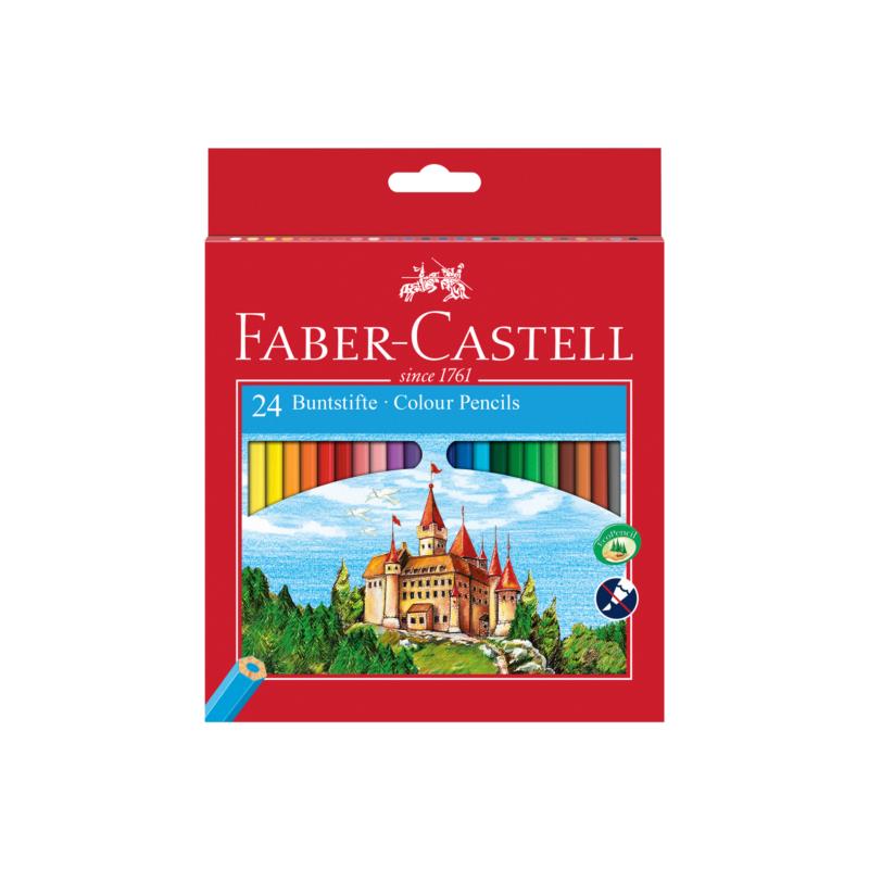 Faber-Castell Ξυλομπογιές Κάστρο σετ των 24 χρωμάτων - 077120124/