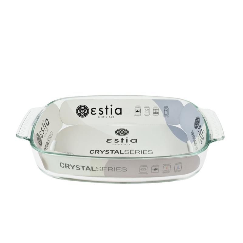 Πυρίμαχο Γυάλινο Crystal Ορθογώνιο Estia 34x22x6εκ. 01-10607 (Υλικό: Γυαλί) - estia - 01-10607