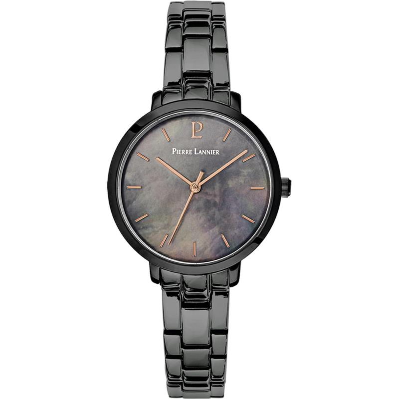PIERRE LANNIER Aura - 055M939 Black case with Stainless Steel Bracelet