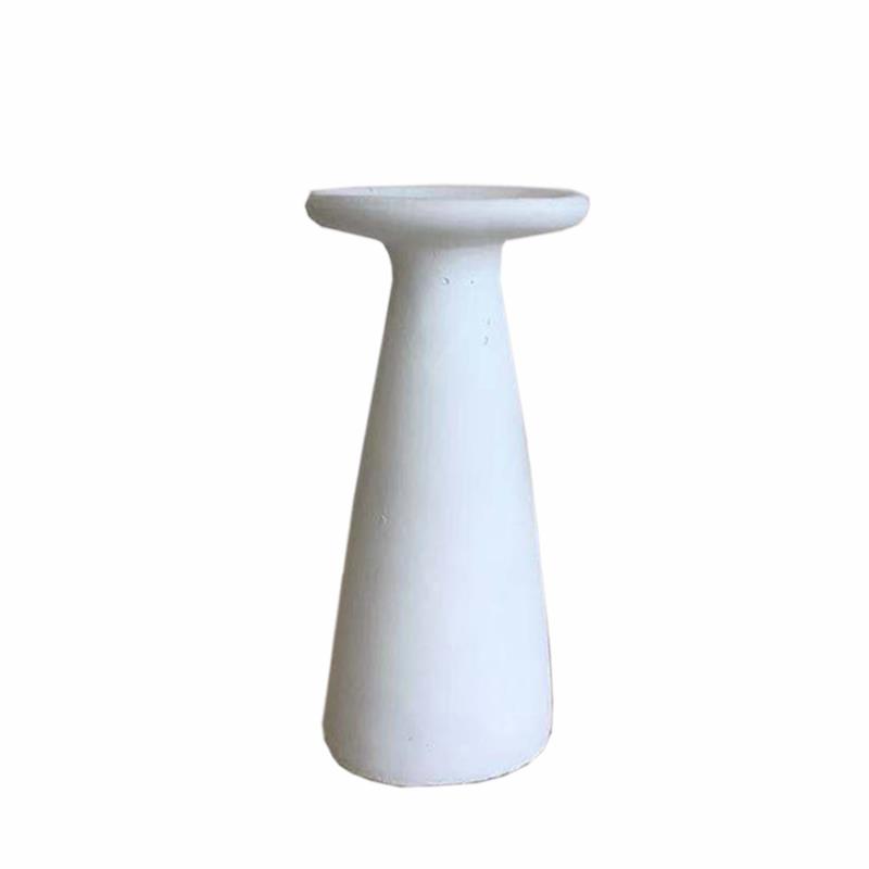 Κηροπήγιο Κεραμικό Λευκό Art Et Lumiere 11,5x22,5εκ. 10575 (Υλικό: Κεραμικό, Χρώμα: Λευκό) - Art Et Lumiere - lumiere_10575