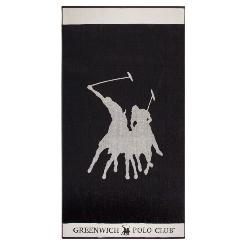 Greenwich Polo Club Πετσετα Θαλασσησ 90Χ170 3591 Μαυρο