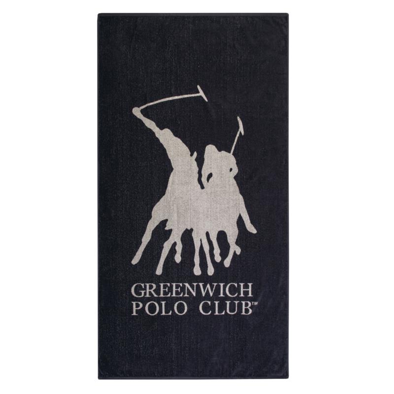 Πετσέτα Θαλάσσης Βαμβακερή 90x170εκ. Essential 3597 Greenwich Polo Club (Ύφασμα: Βαμβάκι 100%, Χρώμα: Μαύρο) - Greenwich Polo Club - 267901703597
