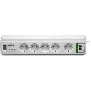 APC PM5T-GR ESSENTIAL SURGEARREST 5 OUTLETS WITH PHONE PROTECTION 230V WHITE ΜΕ ΔΙΑΚΟΠΤΗ