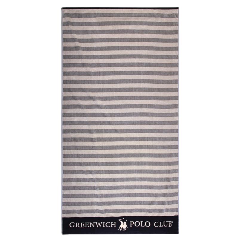 Πετσέτα Θαλάσσης Βαμβακερή 90x170εκ. Essential 3645 Greenwich Polo Club (Ύφασμα: Βαμβάκι 100%, Χρώμα: Μαύρο) - Greenwich Polo Club - 267901703645