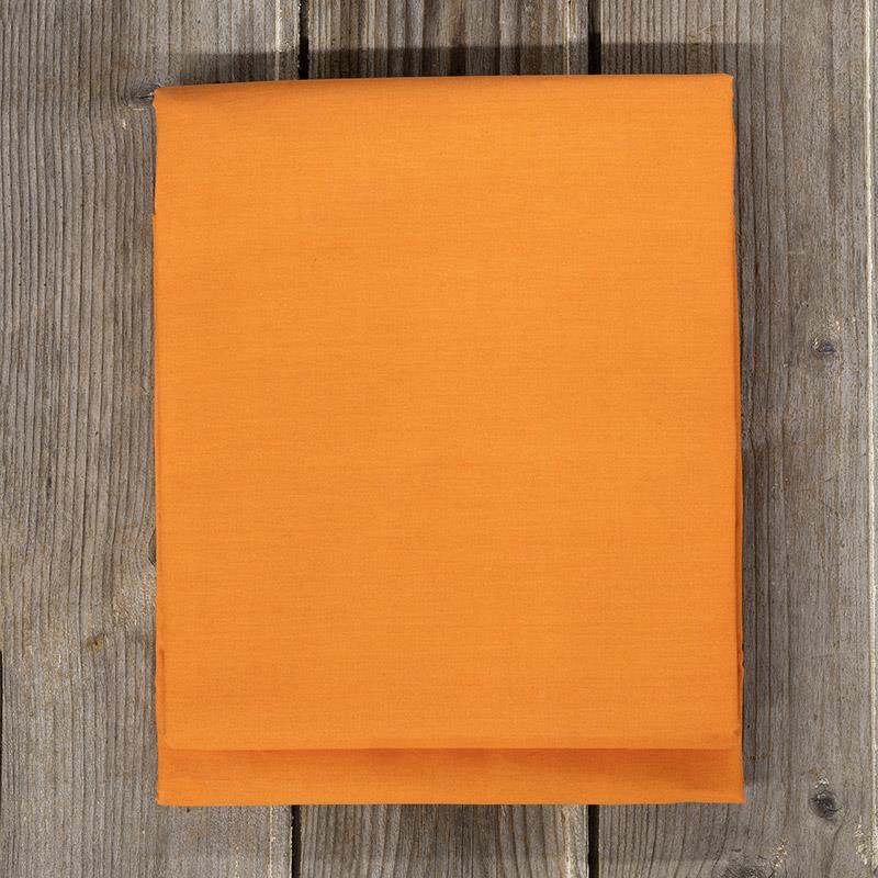 Σεντόνι Μεμονωμένο Υπέρδιπλο 240X260 Nima Unicolors Deep Orange Χωρίς Λάστιχο (240x260)