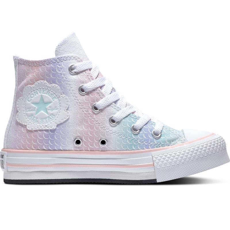 Converse Chuck Taylor All Star Lift Mermaid Scales Kids Shoes