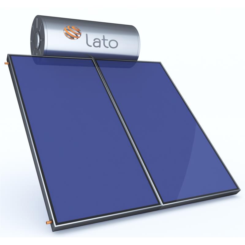 Ηλιακός θερμοσίφωνας 300 LT/4 m² glass διπλής ενέργειας, Lato