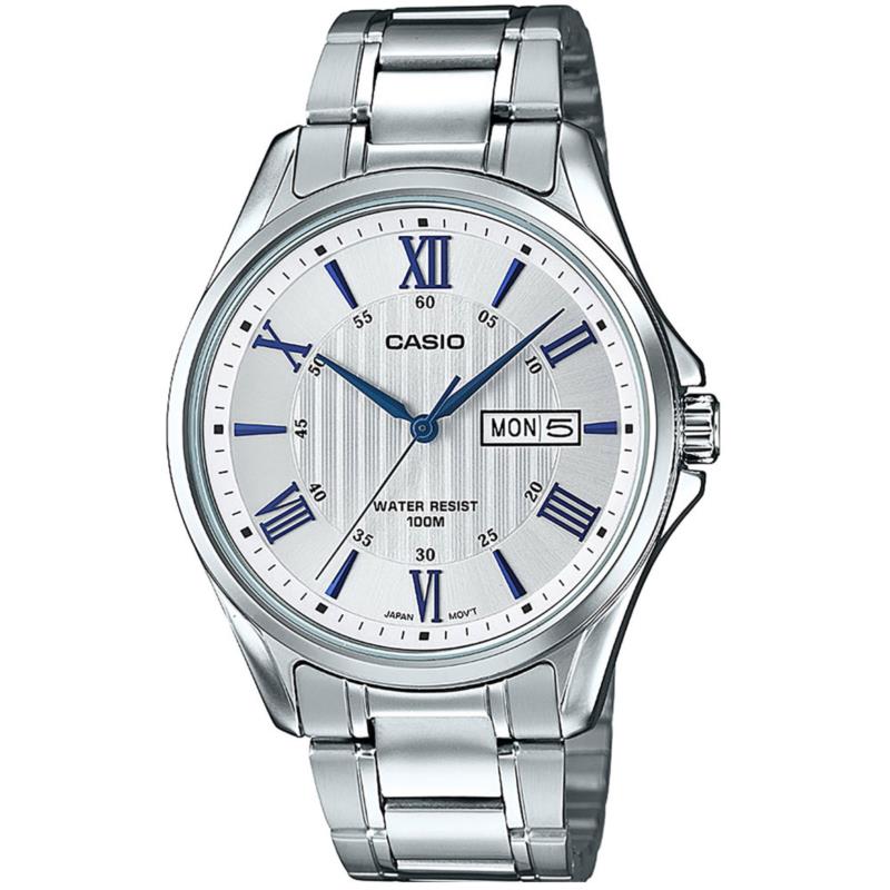 CASIO Collection Silver Stainless Steel Bracelet MTP-1384D-7A2VEF