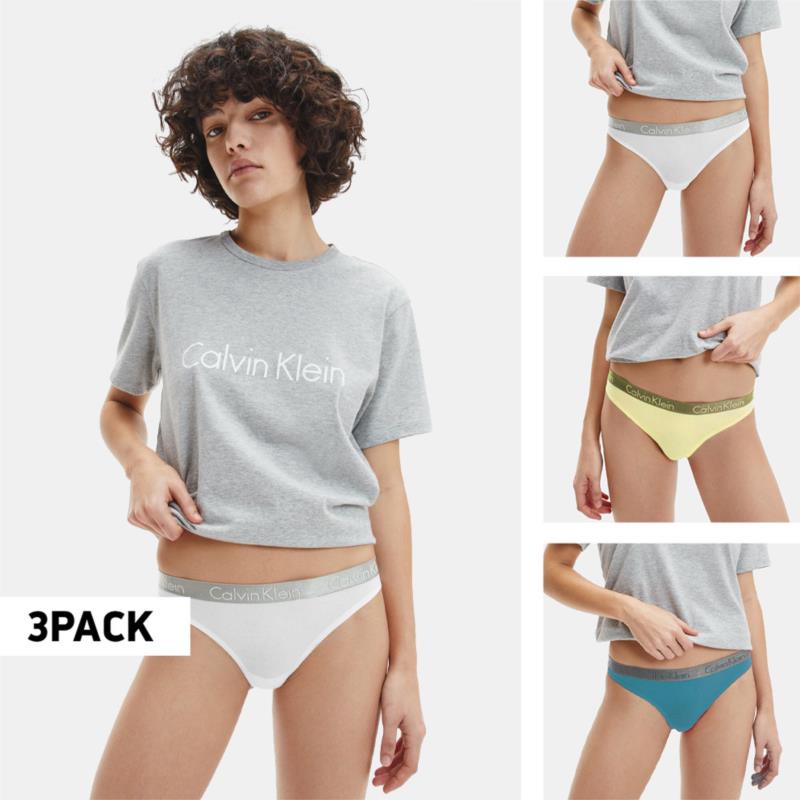 Calvin Klein Thong 3-Pack Γυναικεία Εσώρουχα (9000103190_59079)