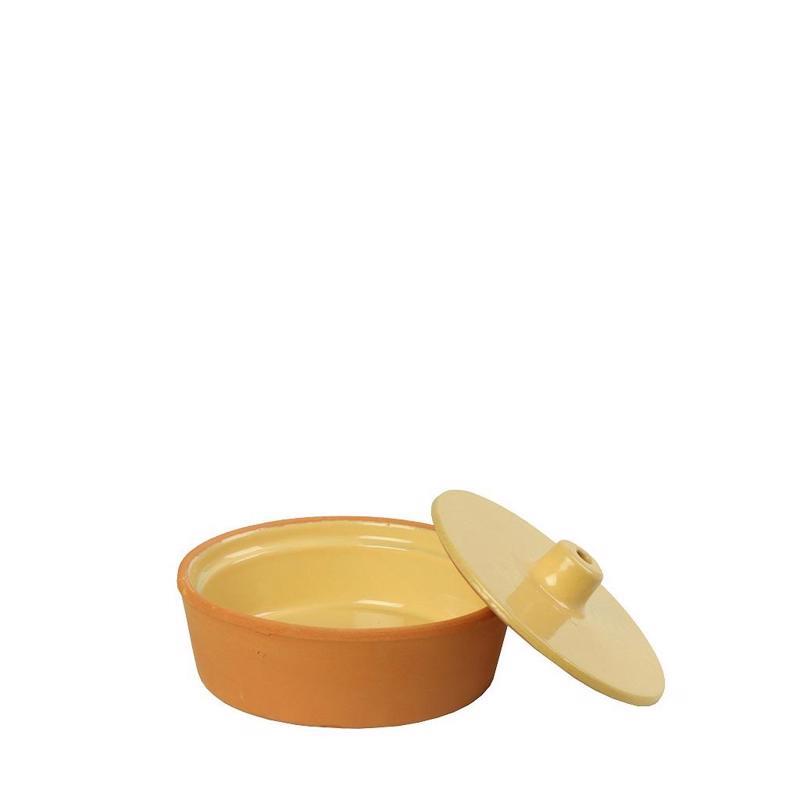 Πυρίμαχο Σκεύος Σκεπαστό από Terracotta Κίτρινο Φ15x6cm NAK150K12-1 Espiel