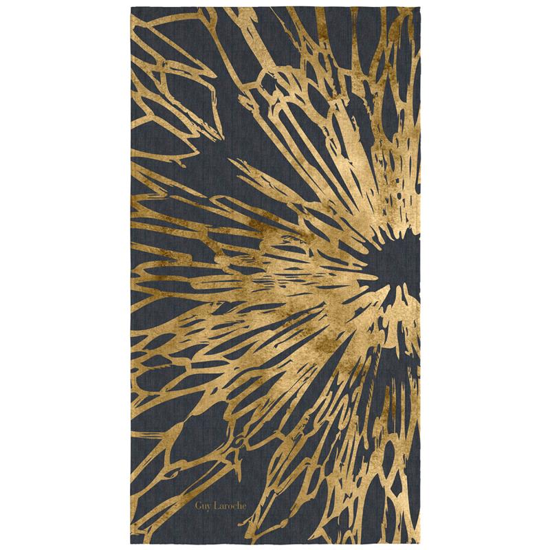 Πετσέτα Θαλάσσης 100X180 Guy Laroche Velour Printed 2202 Golden (100x180)