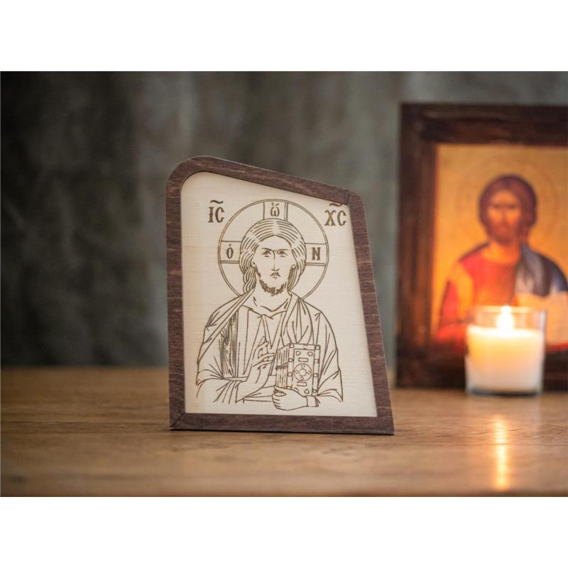 Ξύλινη Επιτραπέζια Εικόνα ''Ιησούς Χριστός''
