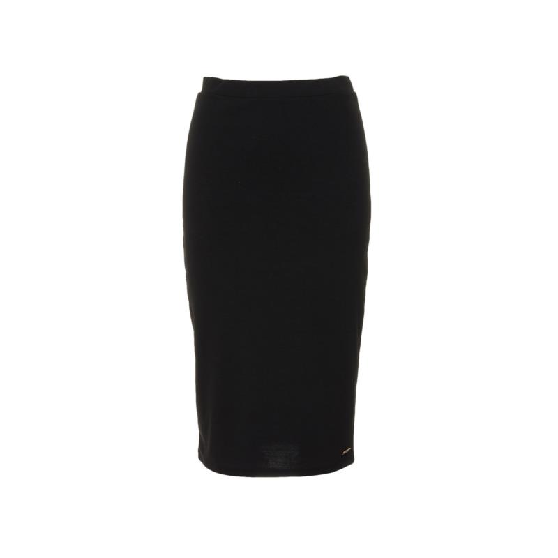 Kendall and Kylie - K&K W MIDI FITTED SKIRT * KKW3615011 - BLACK