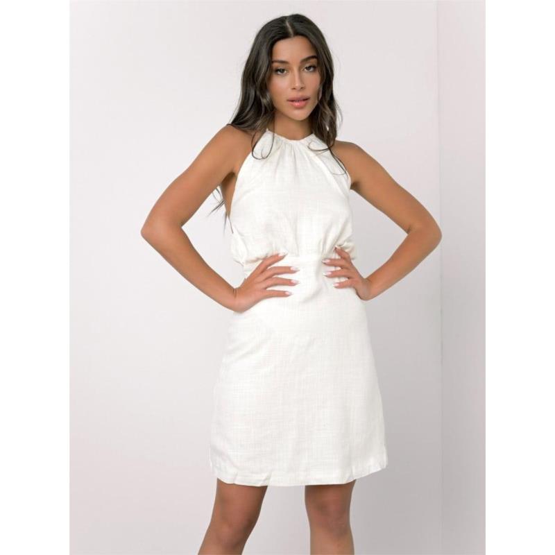 Glamorous Φόρεμα Με Ανοιχτή Πλάτη Λευκό - Sali