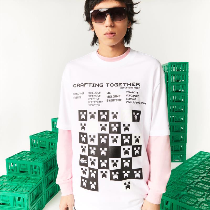 Lacoste Minecraft L!VE Collab Ανδρικό T-Shirt (9000108247_1539)