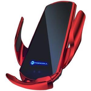 FORCELL HS1 15W CAR HOLDER WIRELESS CHARGING AUTOMATIC RED