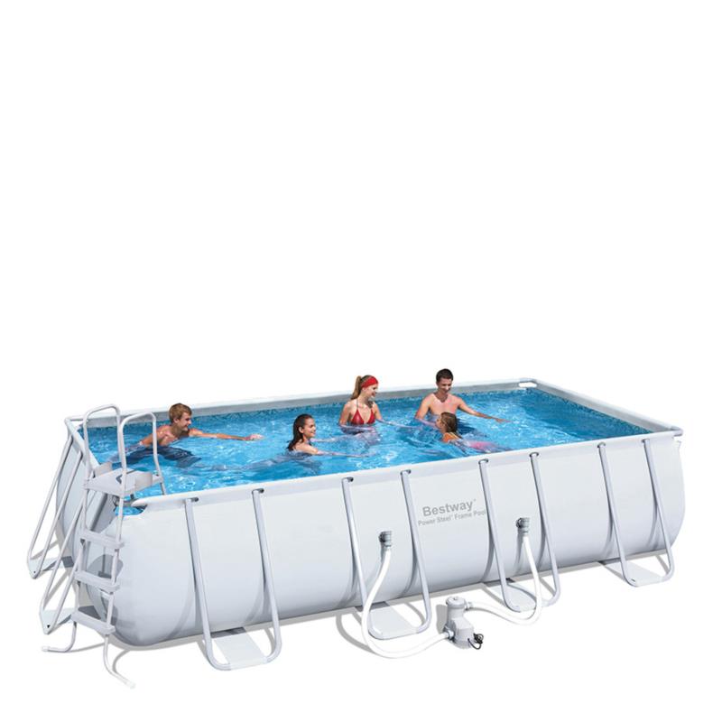 Πισίνα BESTWAY POWER STEEL RECTANGULAR FRAME POOL 5.49x2.74x1.22m ...