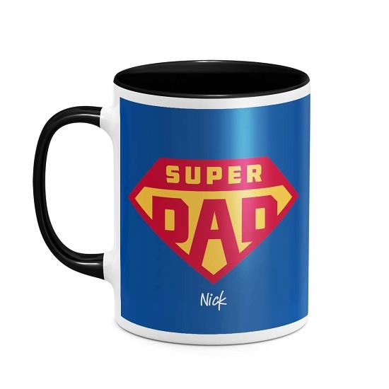 Super Dad - Man - Κούπα Μαύρο Απλή