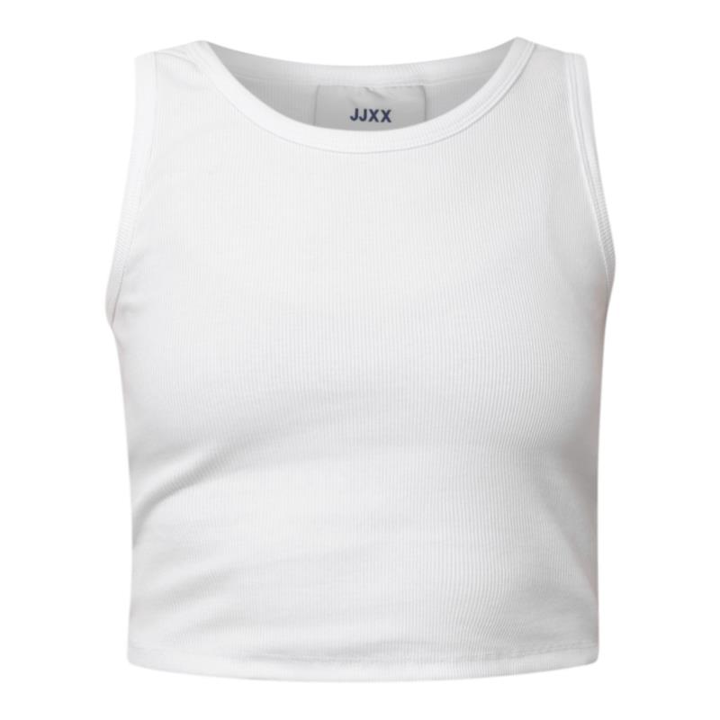 JJXX γυναικεία αμάνικη μπλούζα ribbed - 12200401 - Λευκό