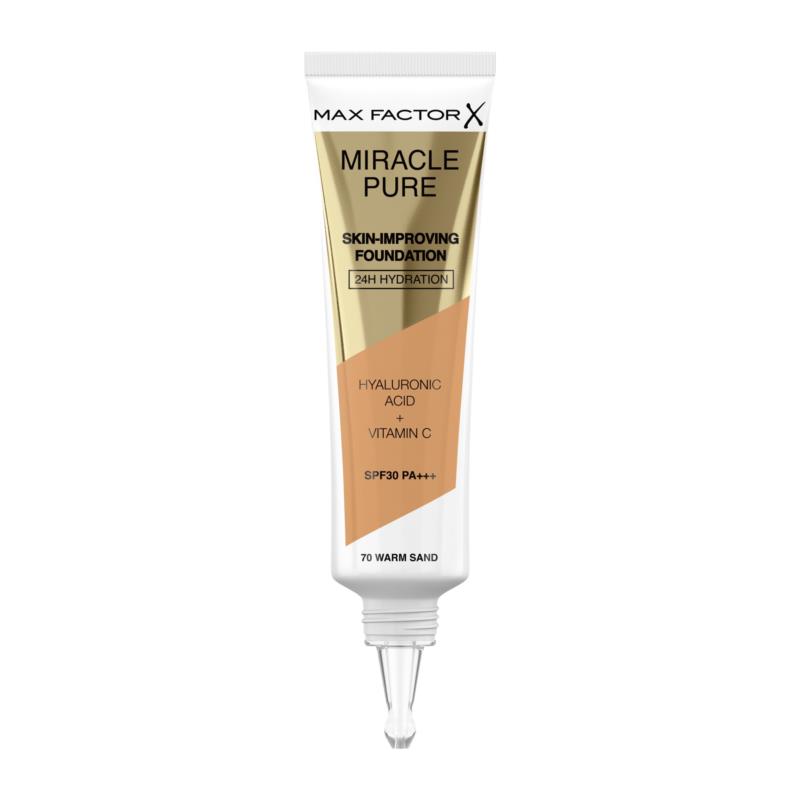 MAX FACTOR MIRACLE PURE SKIN IMPROVING FOUNDATION | 30ml 070 Warm Sand