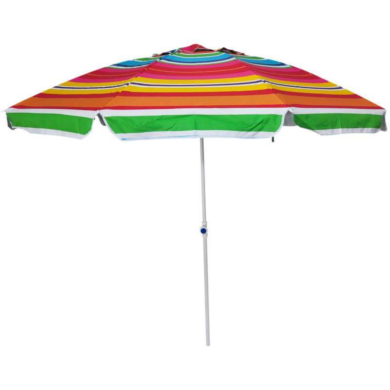 Ομπρέλα Θαλάσσης Sunnybrella O200cm με 10 ακτίνες και Εσωτερική Ασημένια Επίστρωση ART-5200 Πράσινο