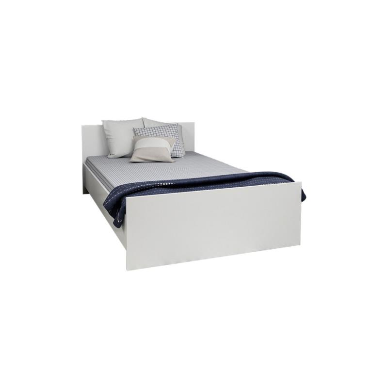 Κρεβάτι ημίδιπλο "DUERO" σε λευκό χρώμα 125x204x72