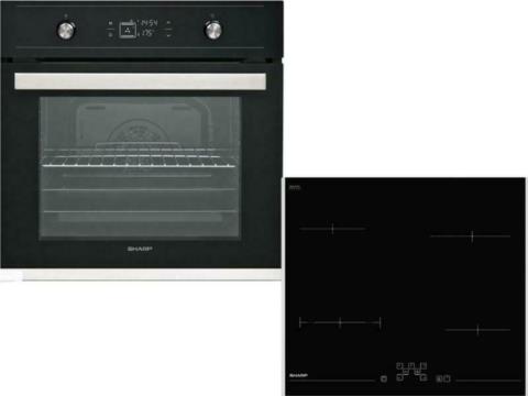 Σετ Φούρνος Εστία, K-60V19BQM + KH-6V08FT00, Sharp