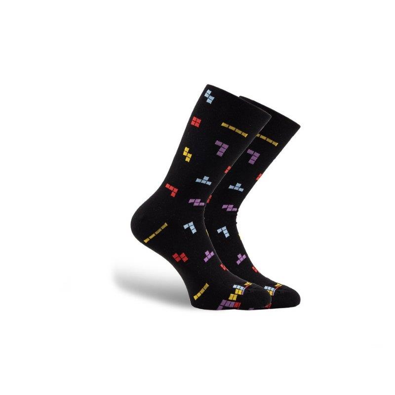 Κάλτσες με σχέδιο Tetris | 4521 ΜΑΥΡΟ