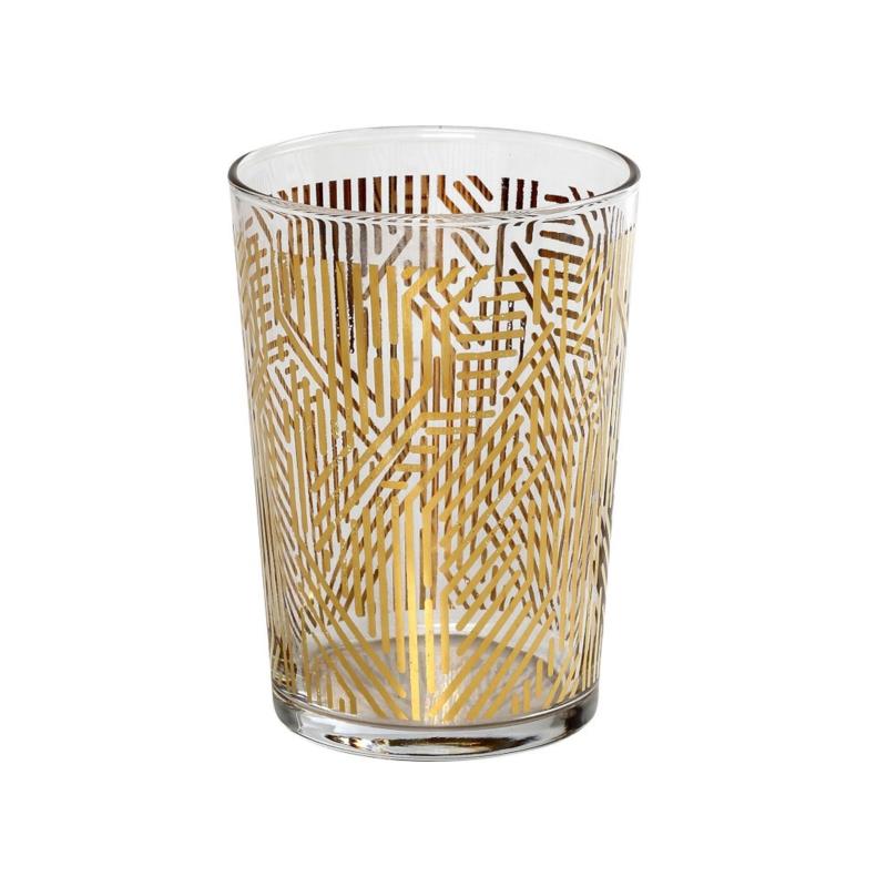 Ποτήρι Νερού Gold Labyrinth ESPIEL 510ml RAB662K6 (Σετ 6 Τεμάχια) (Χρώμα: Χρυσό ) - ESPIEL - RAB662K6