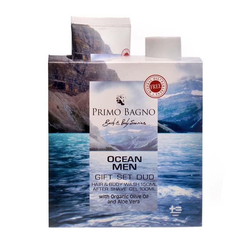 Paper Gift Set Ocean Men After Shave Gel 100ml + Hair&Body Wash 150ml