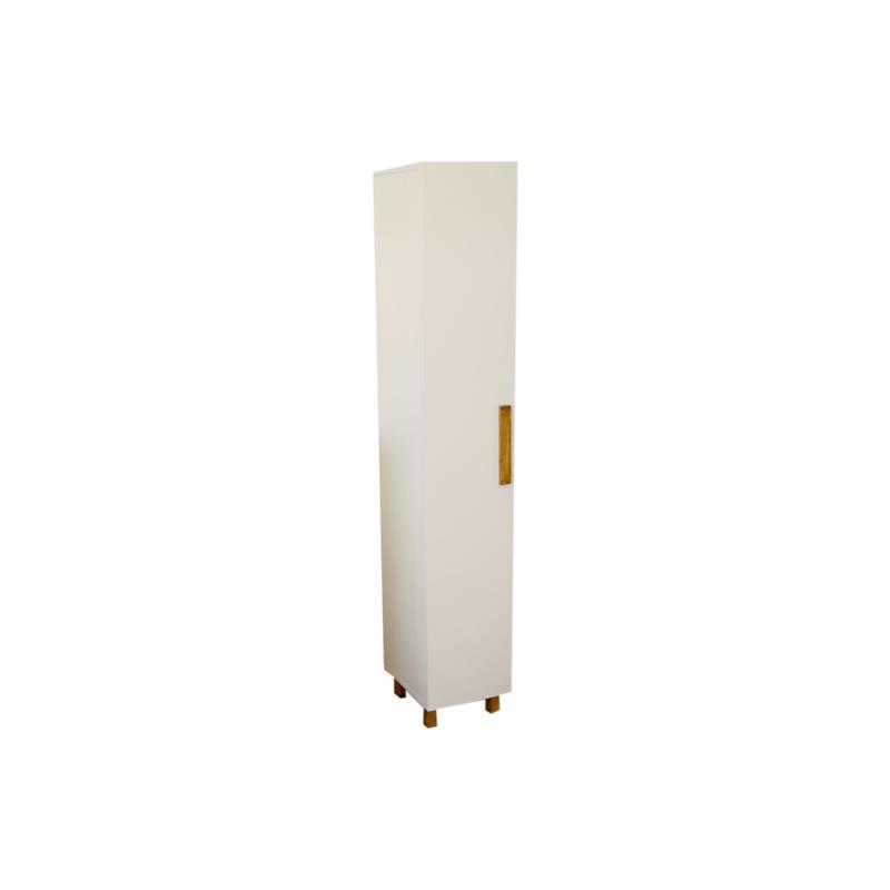 Ντουλάπι-στήλη "HONOR" από ξύλο σε λευκό χρώμα 30x32x173