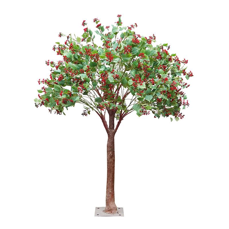 Δέντρο Με Καρπούς Πλαστικό Πράσινο-Κόκκινο inart 130x180εκ. 3-85-453-0008 (Υλικό: Πλαστικό, Χρώμα: Κόκκινο) - inart - 3-85-453-0008