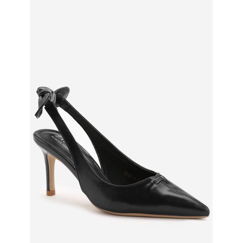 Chic Bowknot Pointed Toe Slingback Pumps