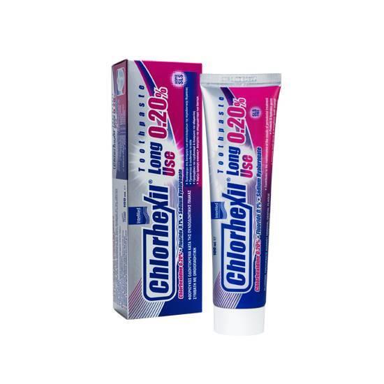INTERMED Chlorhexil 0,20% Toothpaste – Long Use Πολλαπλή Προστασία της Στοματικής Κοιλότητας 100ml
