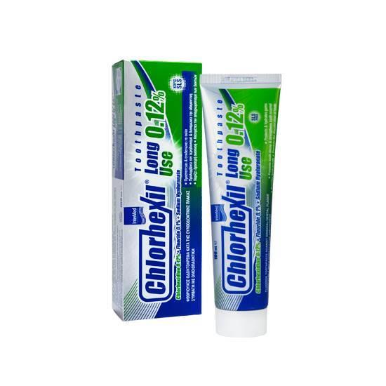 INTERMED Chlorhexil 0,12% Toothpaste Long Use Πολλαπλή Προστασία της Στοματικής Κοιλότητας 100ml